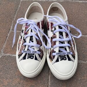 DIOR Walk'n'Dior Platform Floral Sneaker 37 US